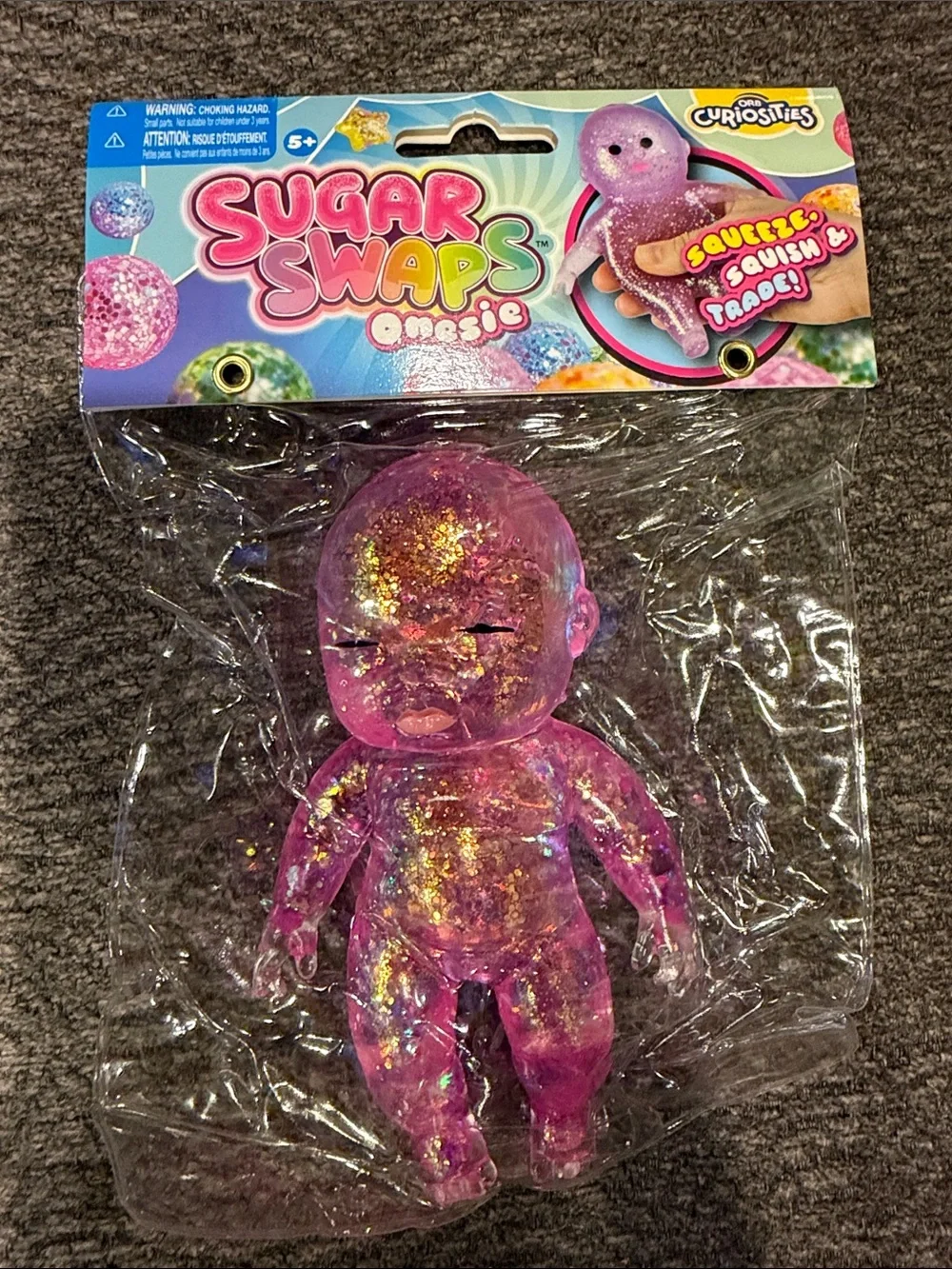 Sugar Snaps Onesie Glitter Doll - Pink, Purple, Blue